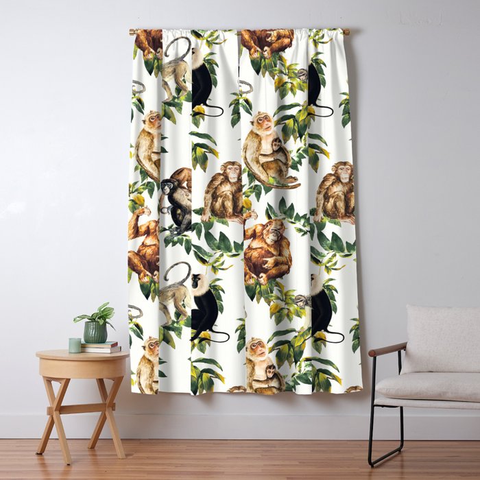 Monkeys, orangutans and more Window Curtain Gallery Image 5