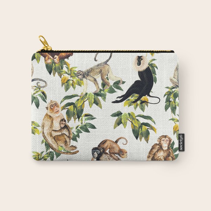 Monkeys, orangutans and more Carry All Pouch Gallery Image 1