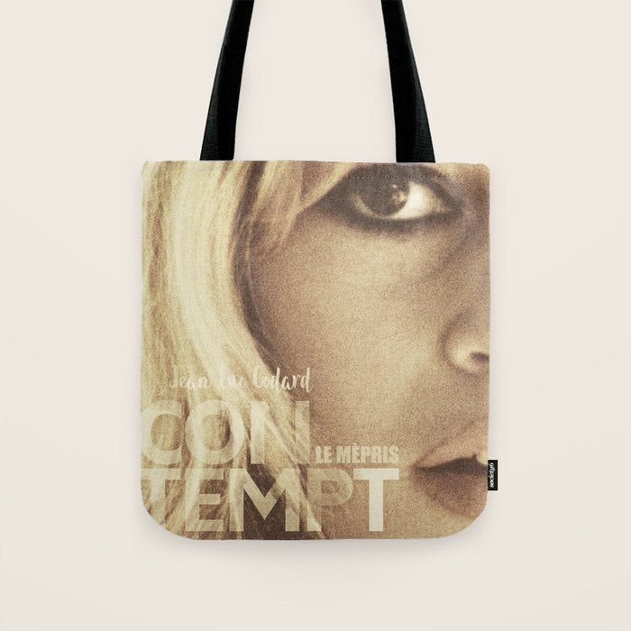 Brigitte Bardot, Contempt, movie poster, Le Mepris, Jean-Luc Godard, Fritz Lang, Tote Bag Gallery Image 1