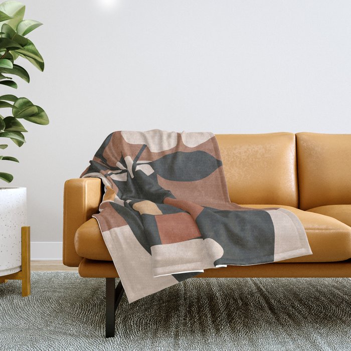 Geometric Blossom 2 Throw Blanket Gallery Image 1