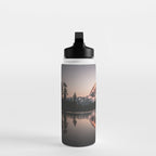 Alpenglow - Mountain Reflection - Nature Photography Water Bottle Gallery Image 3