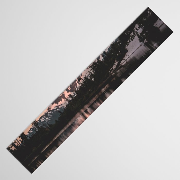 Alpenglow - Mountain Reflection - Nature Photography Table Runner Gallery Image 3