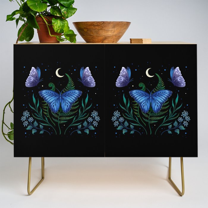 Blue Morpho Butterfly Credenza Gallery Image 1
