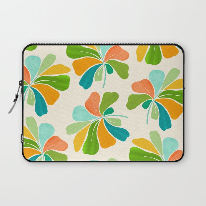 Whimsical Tropical Leaf Laptop Sleeve Gallery Image 1
