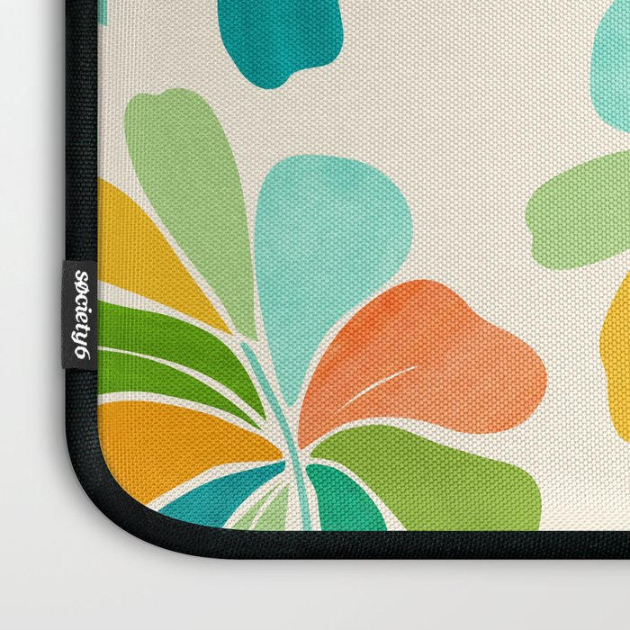 Whimsical Tropical Leaf Laptop Sleeve Gallery Image 3