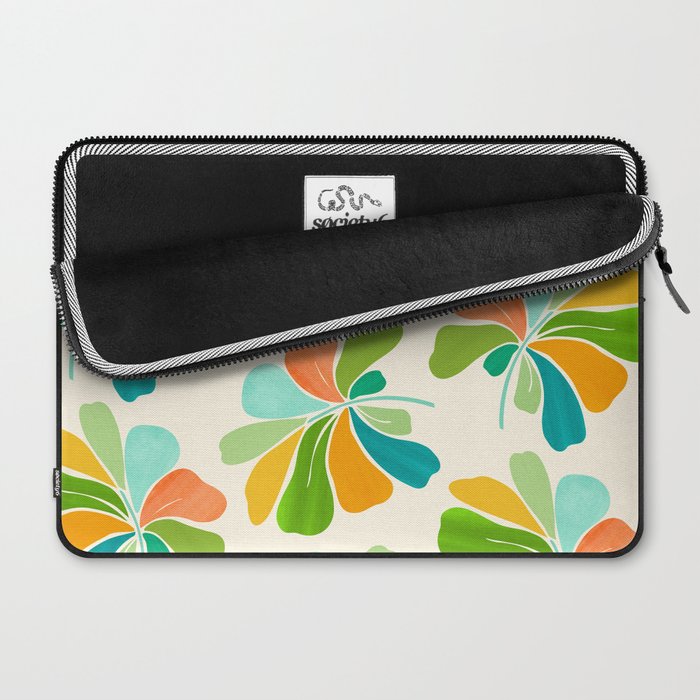 Whimsical Tropical Leaf Laptop Sleeve Gallery Image 2