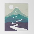 Cat Landscape 80 Throw Blanket Gallery Image 2