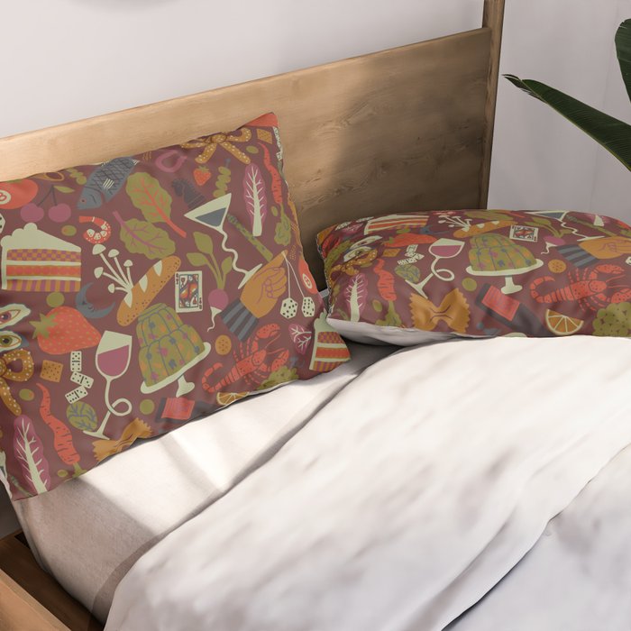 Surreal Dinner Party Pillow Sham Gallery Image 2