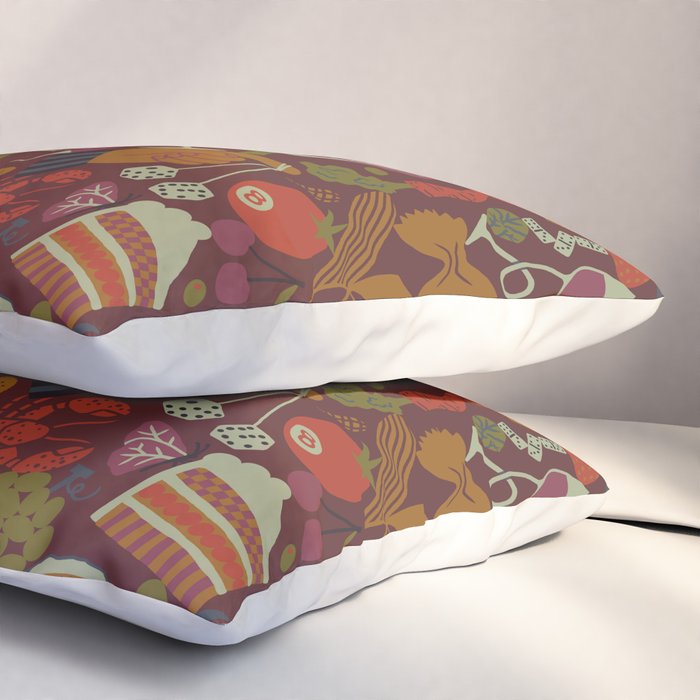 Surreal Dinner Party Pillow Sham Gallery Image 3