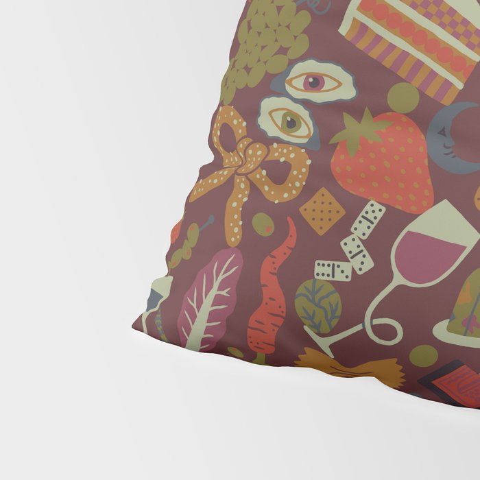 Surreal Dinner Party Pillow Sham Gallery Image 4