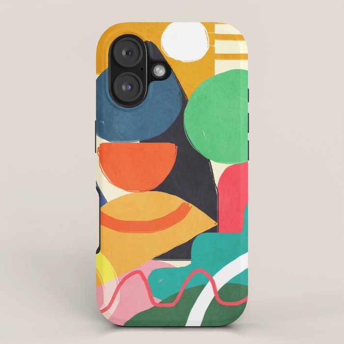 Modern Abstract Shape 03 iPhone Case Gallery Image 1
