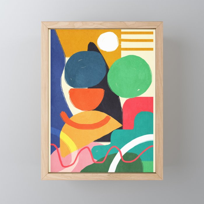 Modern Abstract Shape 03 Mini Art Print Gallery Image 1
