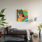 Modern Abstract Shape 03 Wood Wall Art Gallery Image 2