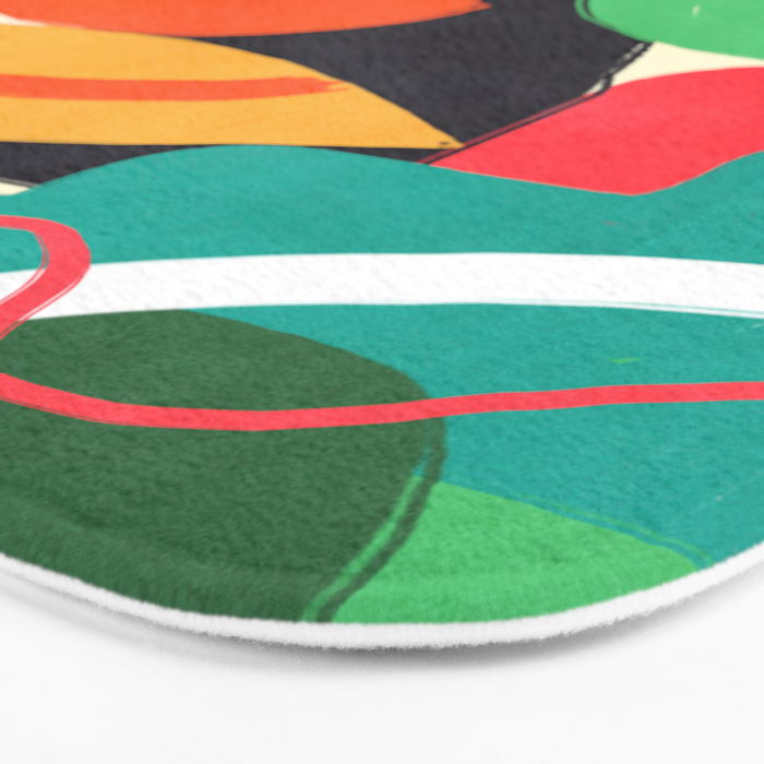 Modern Abstract Shape 03 Bath Mat Gallery Image 3