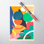 Modern Abstract Shape 03 Wrapping Paper Gallery Image 1