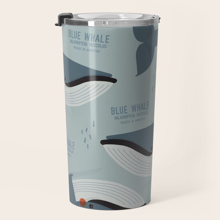 Blue Whale, Wildlife of Antarctica Travel Mug Gallery Image 3