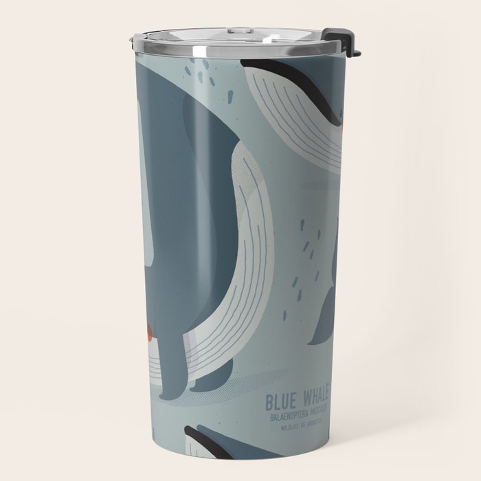 Blue Whale, Wildlife of Antarctica Travel Mug Gallery Image 2