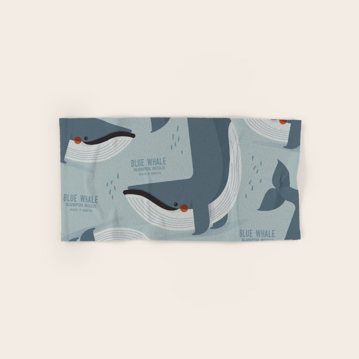 Blue Whale, Wildlife of Antarctica Bath Towel Gallery Image 1