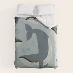 Blue Whale, Wildlife of Antarctica Duvet Cover Gallery Image 6