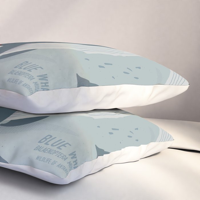 Blue Whale, Wildlife of Antarctica Pillow Sham Gallery Image 3