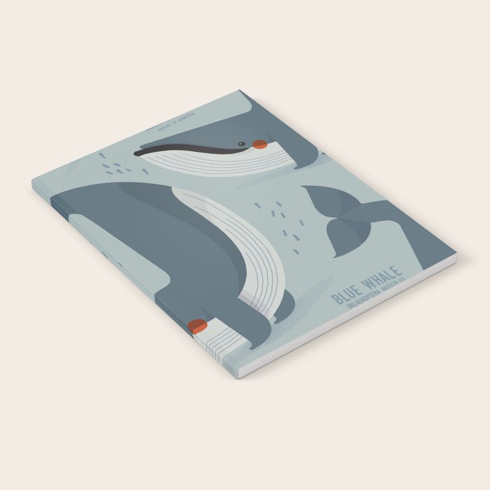 Blue Whale, Wildlife of Antarctica Notebook Gallery Image 2