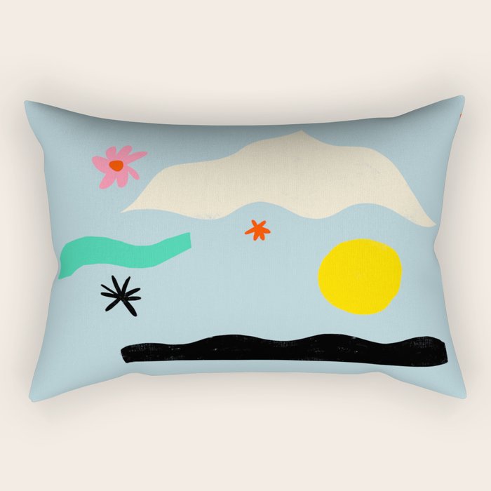 FLOWER EYES Rectangular Pillow Gallery Image 1