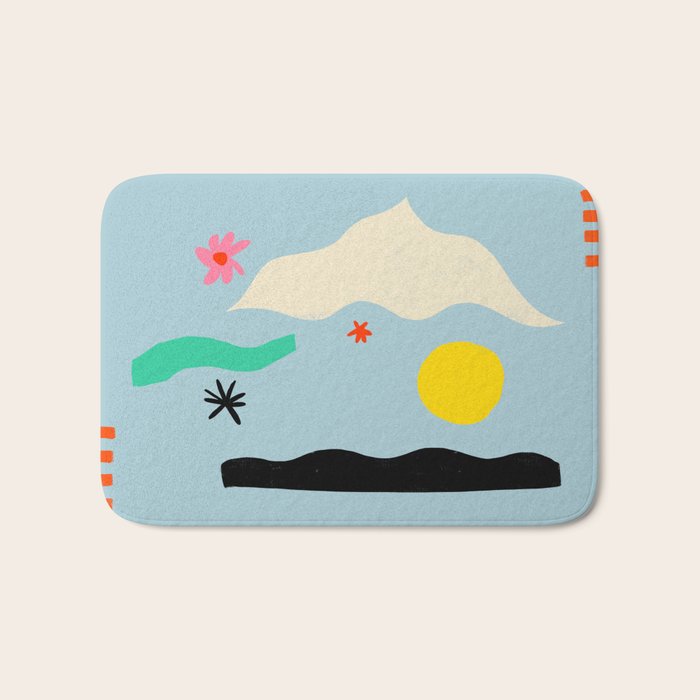 FLOWER EYES Bath Mat Gallery Image 1