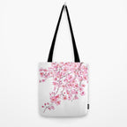 pink cherry blossom watercolor 2020 Tote Bag Gallery Image 2
