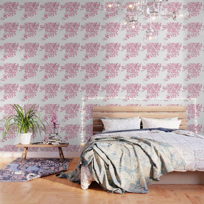 pink cherry blossom watercolor 2020 Wallpaper Gallery Image 3