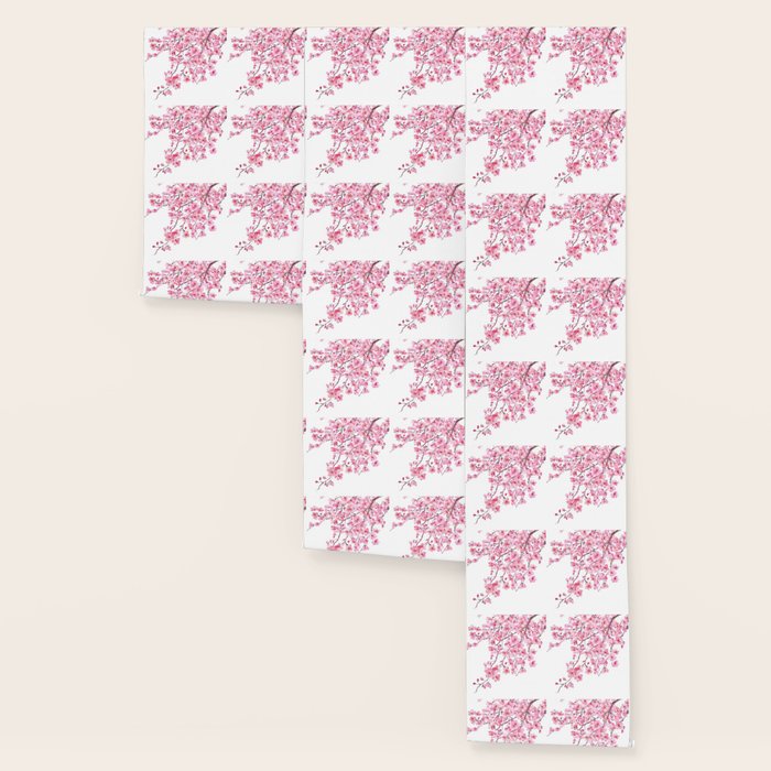 pink cherry blossom watercolor 2020 Wallpaper Gallery Image 3