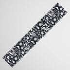 Witchy Things In Black And White Table Runner Gallery Image 3
