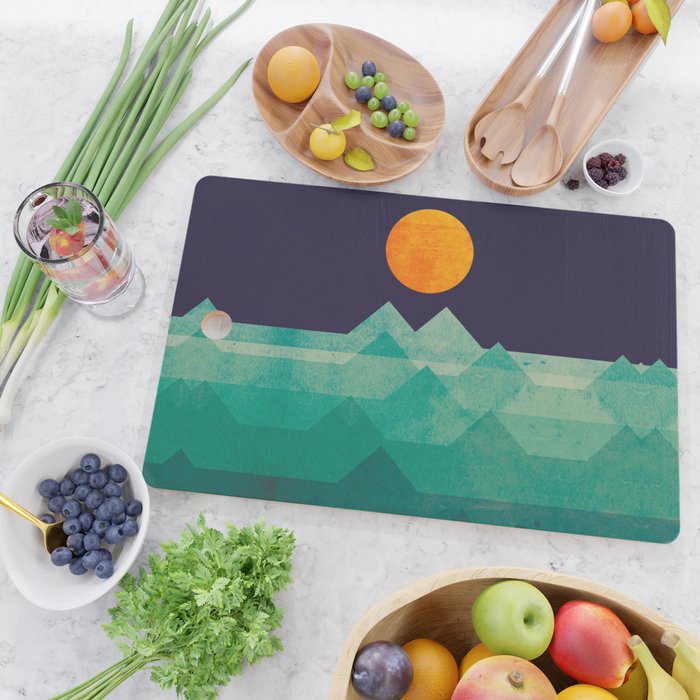 The ocean, the sea, the wave - night scene Cutting Board Gallery Image 2