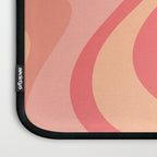 Peach Pink Abstract Trippy Dream Pattern Laptop Sleeve Gallery Image 3