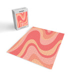 Peach Pink Abstract Trippy Dream Pattern Jigsaw Puzzle Gallery Image 2
