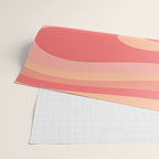Peach Pink Abstract Trippy Dream Pattern Wrapping Paper Gallery Image 2