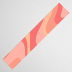 Peach Pink Abstract Trippy Dream Pattern Table Runner Gallery Image 3