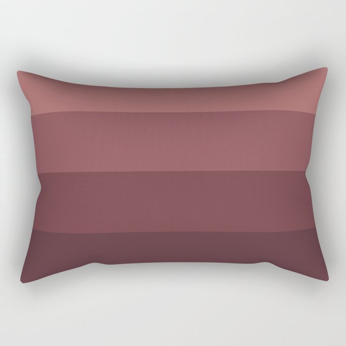 Minimal Retro Sunset Sunrise - Burgundy Ruby Red Rectangular Pillow Gallery Image 1