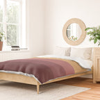 Minimal Retro Sunset Sunrise - Burgundy Ruby Red Duvet Cover Gallery Image 2