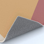 Minimal Retro Sunset Sunrise - Burgundy Ruby Red Rug Gallery Image 4