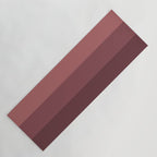 Minimal Retro Sunset Sunrise - Burgundy Ruby Red Yoga Mat Gallery Image 1