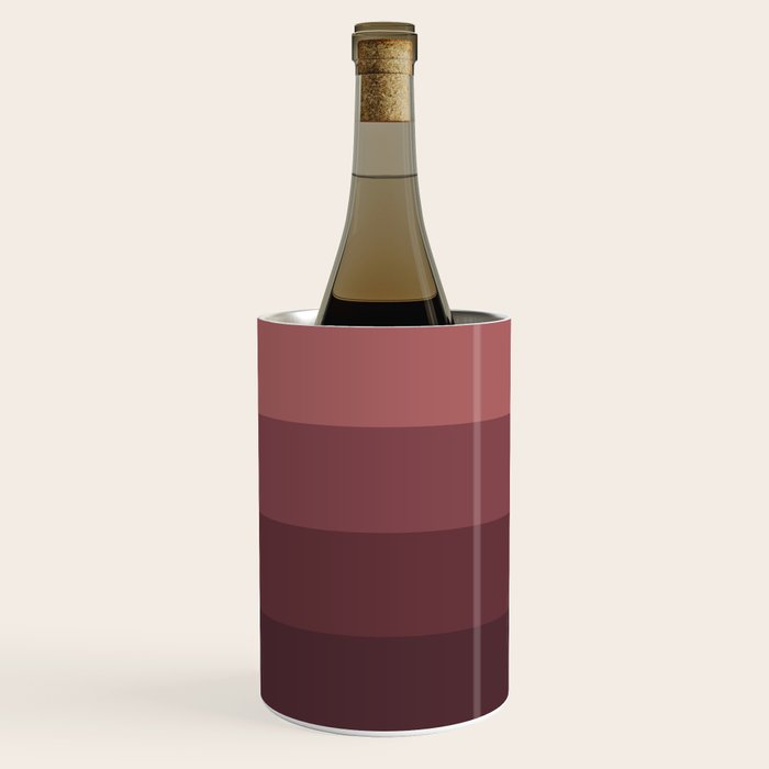 Minimal Retro Sunset Sunrise - Burgundy Ruby Red Wine Chiller Gallery Image 2