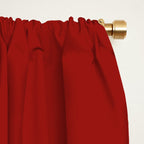 Red Striped Color Gradient Window Curtain Gallery Image 2