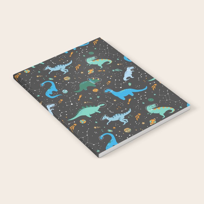 Dinosaurs in Space in Blue Notebook Gallery Image 2