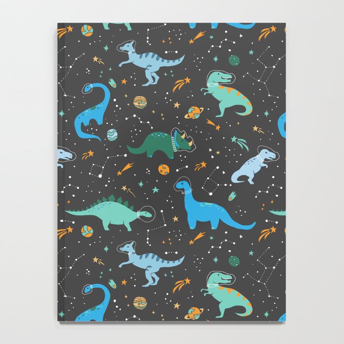 Dinosaurs in Space in Blue Notebook Gallery Image 4
