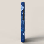 Let's Play Tennis in Navy Blue iPhone Case Gallery Image 2