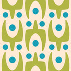 Mid Century Modern Scandinavian Abstract 152 Turquoise and Chartreuse Coffee Mug Gallery Image 2