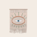 Retro evil eye - neutrals Wall Hanging Gallery Image 1