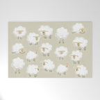 Herd of sheep Welcome Mat Gallery Image 1