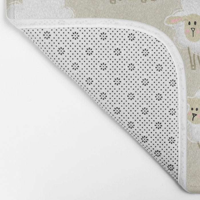 Herd of sheep Bath Mat Gallery Image 2