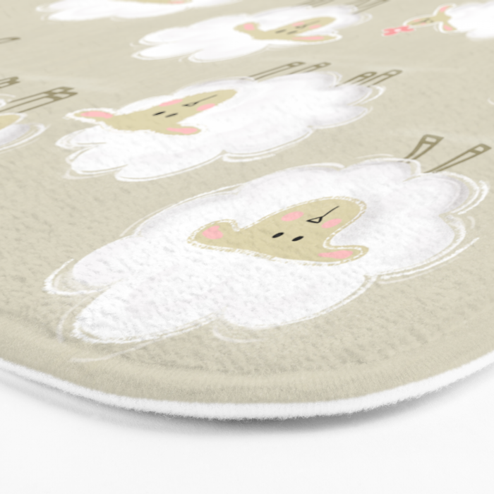 Herd of sheep Bath Mat Gallery Image 3